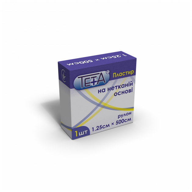 Пластир на нетканій основі в рулонах Teta®, розмір 1,25х500см